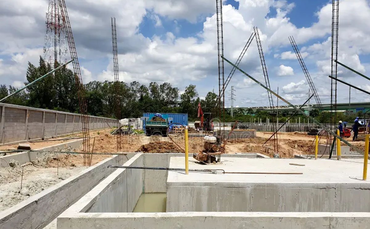 Construction of New Transformer Foundation